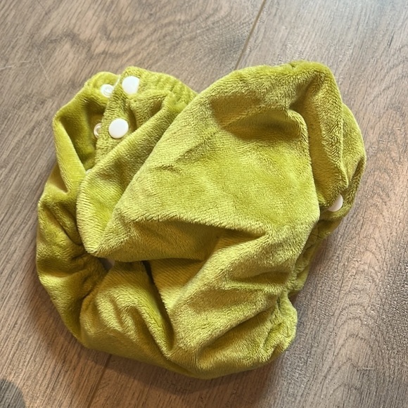 Olive green all in one cloth pull-up | one size | MG Baby - Picture 5 of 5